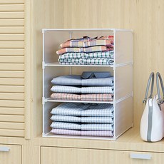 플레노 수납 트레이 리빙박스 옷정리함 중형 가로1칸 세로4칸, 중형 가로1칸x3칸 반투명, 1개