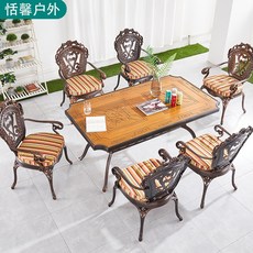 테라스꾸미기 들 대청 마루 조립식 평상 만들기 야외정원 철예주조알루미늄 야외탁자 3~5종, 옵션19