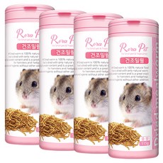 로라펫 건조밀웜 간식, 115g, 4개