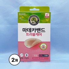 동국제약 마데카밴드 트러블케어 84매 여드름 케어 스팟형, 2개