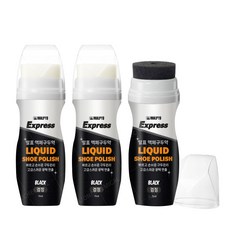 말표 액체 구두약 블랙 75ml, 3개