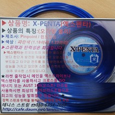 핀포인트 테니스 스트링 단품 12.2M (엑스드라이브육각형 엑스펜타오각형 엑스월트위스트 AUST100 오스트인조쉽) PINPOINT Tennis Strings, 핀포인트 스트링 단품선택