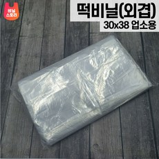 SE304 떡비닐(외겹) 30x38 1000매 투명, 1000개