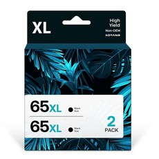 재제조 65XL 잉크 카트리지 블랙 HP Ink 65 호환 대용량 Deskjet 3755 3722 3752 3730 2652 2620 2655 Envy 5055 5030 5052