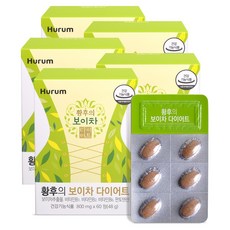 휴럼 황후의 보이차 다이어트 800mgx60정 4+1개월 보이차추출물, 단품