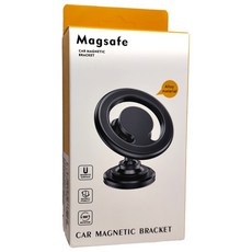 Magsafe 磁吸手機支架 儀表台黏貼款, 鋅合金+鋁合金+ABS材質, 尺寸61.3*44.5mm, 黑色, 1個