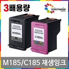 삼성 INK-M185 대용량 재생 잉크 SL-J1680 SL-J1683 SL-J1685 SL-J1780W SL-J1780DW SL-J1785W, 칼라, 1개