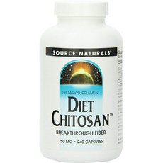 소스내츄럴스 다이어트 키토산 250mg 캡슐 글루텐 프리 무설탕, 240개입, 1개
