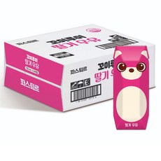 파스퇴르 꼬미루미 딸기우유 125ml 24팩, 24개