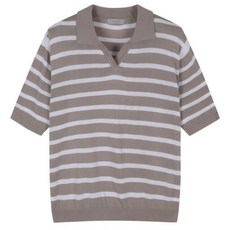 워셔블슬릿넥반팔스웨터