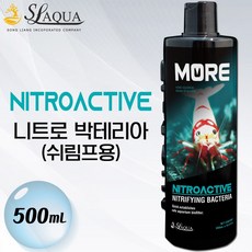 SL-AQUA 니트로 박테리아 쉬림프용 500mL /수족관 어항 수조 질화 물약 수질 정화제 이끼 청소 새우 레드비, 1개