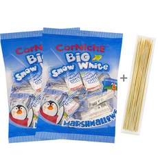 [푸드원스토어] 빅 스노우 마시멜로우 17g x15개 + 꼬치 20개, 2개, 255g