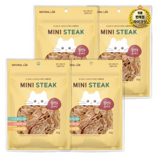 내츄럴랩 고양이 미니 스테이크 간식, 혼합맛(칠면조/대구), 50g, 4개