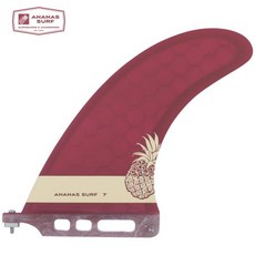 Ananas Surf 7 인치 서핑 보드 핀 센터 싱글 박스 롱 미국 베이스 Sup 액세서리 성능 하이브리드