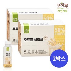 [오하루 자연가득] 오트밀 쉐이크 24입 /2박스, 600g, 2개