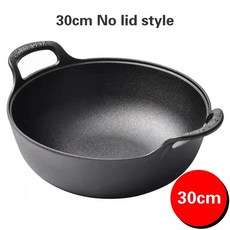 냄비 프라이팬 가스 조리기 인덕션 요리 만능 코팅되지 않은 표면, 18.30cm No lid, 1개