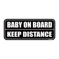 긱베어 베이비온보드 자석 아기가타고있어요 baby in car 베이비인카 반사 탈부착 마그넷 baby on board, 5. 블랙, 1개