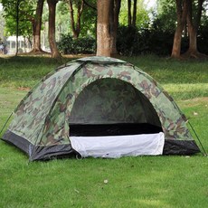 백패킹 텐트 장비 소형 부시크래프트 밀리터리 카모 1인용 백팩킹 텐트, 혼합색상,