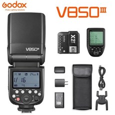 GODOX 카메라용 HSS 스피드라이트 캐논 니콘 소니 펜탁스 올림푸스 후지 2.4G 플래시 GN60 X2T XPro V850III 76W 2600mAh 리, 10)V850III and X2T - for Olymp, 1개