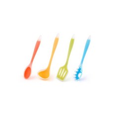 실리콘 키친툴 4종세트 국자 요리스푼 뒤집게 면국자, 실리콘 키친툴 4종세트/ 국자 요리스푼 뒤집게 면국자, 1개