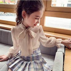 유아리본블라우스