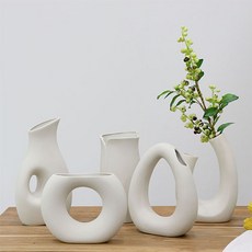 화이트도자기화병