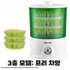 콩나물 키우는 기계 미니 귀리 새순 온실 발아 유기농, 3단, 1개
