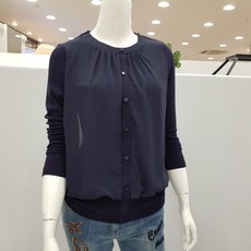 베스띠벨리 쉬폰배색셔링티셔츠BYIBI2822_NA