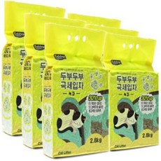 [오너클랜] D17 고양이 두부모래 극세입자 2.8kg x6개 녹차, 본상품선택, 6개