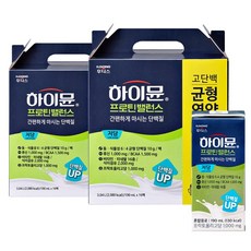 일동후디스 하이뮨 프로틴 밸런스 저당 음료, 190ml, 32개