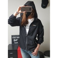 내셔널 바람막이 후드 점퍼 (남여공용) 봄신상
