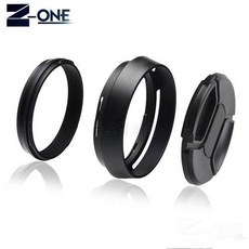 메탈 LH-X100 렌즈 후드 쉐이드 + 49mm 어댑터 링 후지 필름 X100F X70 X100, 상세내용참조