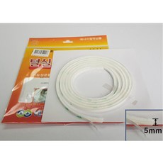 문풍지나라 털실문풍지 백색 5mm 바람막이 틈막이 모헤어 외풍차단, 3개