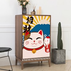일본식 모재 고양이 장롱 커튼 찬장 세탁기 장롱 가림막 책장 옷장 방법 가림막 화장실 하프 커튼, Gld811, 너비60cm*높이100cm, 1개