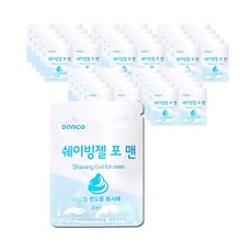 도루코 쉐이빙 젤 포맨 3ml 면도 세안 폼, 50개