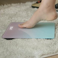 오감인류 디지털 LED 체중계 온도계 겸용 정확한 스마트 전자 저울, 민트, 디지털 체중계