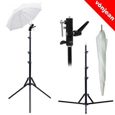 본젠 LT-169 라이트 스탠드 + KM-792 엄브렐러 홀더 + KU-331W 조명우산 [투과/화이트] SET, 상세설명 참조, 없음