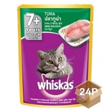 80g 파우치 참치 고양이 사료 시니어 24P 습식 영양, 단일상품1, 단일상품0