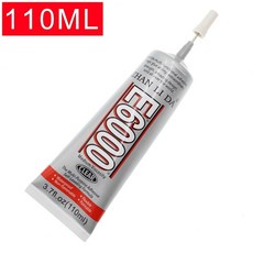 E6000 110ml 슈퍼 글루 액상 접착제 DIY 주얼리 크리스탈 라이스톤 전화 스크린 도구, 없음