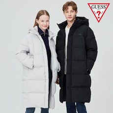 게스 남여공용 후드 롱다운 MN4W9895