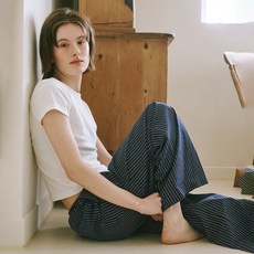 오끼뜨 uni 도미토리 시즌 스트라이프 파자마 체리블라썸