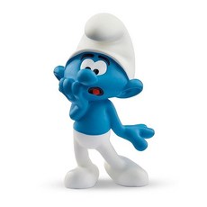 Schleich Smurfs 수집용 레트로 장난감 및 피규어 모든 연령대 지속 가능성 스머프 핫템 잇템, Scaredy Smurf