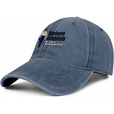 슈라이너스 아동병원 로고 Jean Men Baseball Cap 디자이너 청바지 모자 Dad Mens 조절 가능한 스냅백 볼
