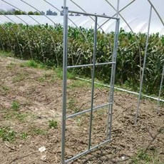 비닐하우스문 온실 도어 부품 출입문 대형 유리 문짝 파이프 농자재 하우스