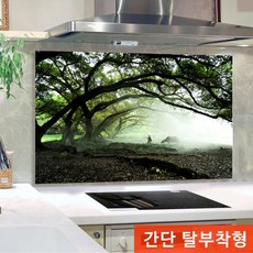 장스토어 홈갤러리 주방아트보드 키친홈글라스 김연우작가 고목 숲 외 249점 주방데코, 1개