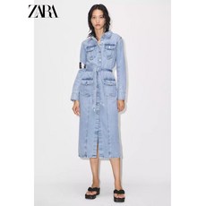 ZARA 자라 ZW 포켓 데님 원피스