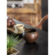 엔틱 퇴수기 호승 차판 다도구 수공예 차반 다관 도자기 빈티지 전통 중국다도 다도용품 이치카와세라믹, G. 놋쇠퇴수기+북미블랙월넛매트, 1개