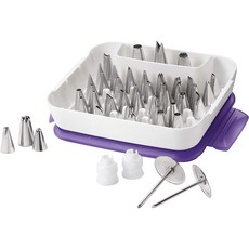 Wilton Master Decorating Tip Set 월톤 마스터 데코레이팅 피스 팁 케이크 장식 용품 모양 형틀, 1개