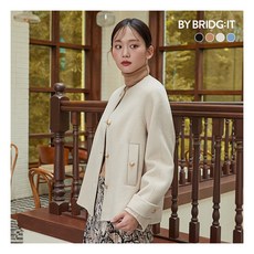[바이브리짓] (24FW) 울 블렌디드 핸드메이드 숏코트