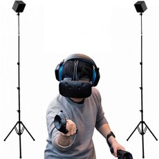 UISKOOPW 접이식 VR 삼각대 스탠드 호환 휴대용 기지국 마운트(SteamVR Base Station 2.0 센서 스탠드용) 및 오큘러스 리프트 콘스텔레이션(2개 스탠드), 1개